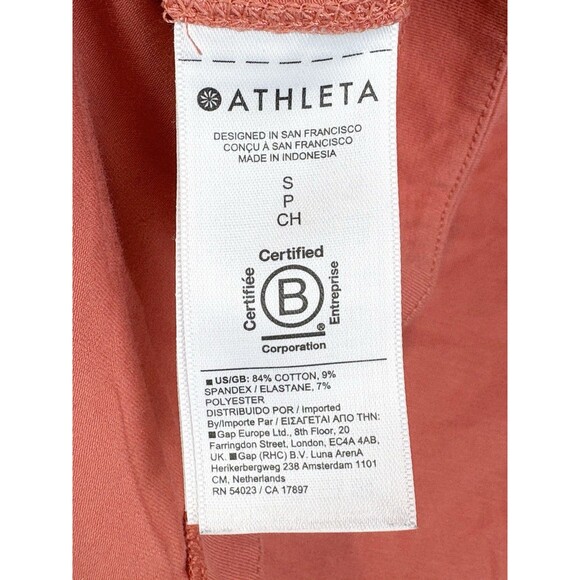 Athleta Orange Salmon Sleeveless Athlesiure Tank, Small - Picture 7 of 7